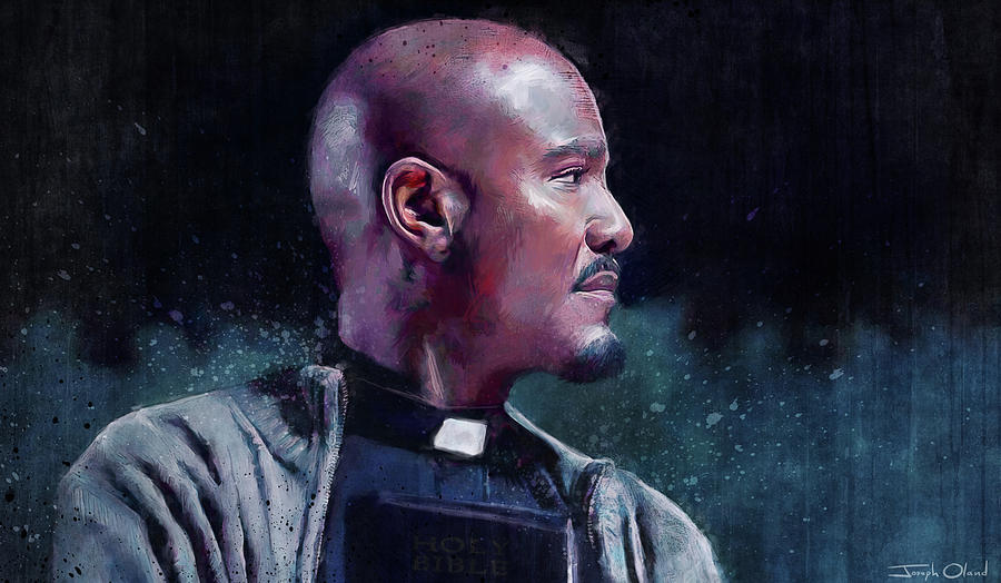 Book Painting - Father Gabriel - The Walking Dead by Joseph Oland