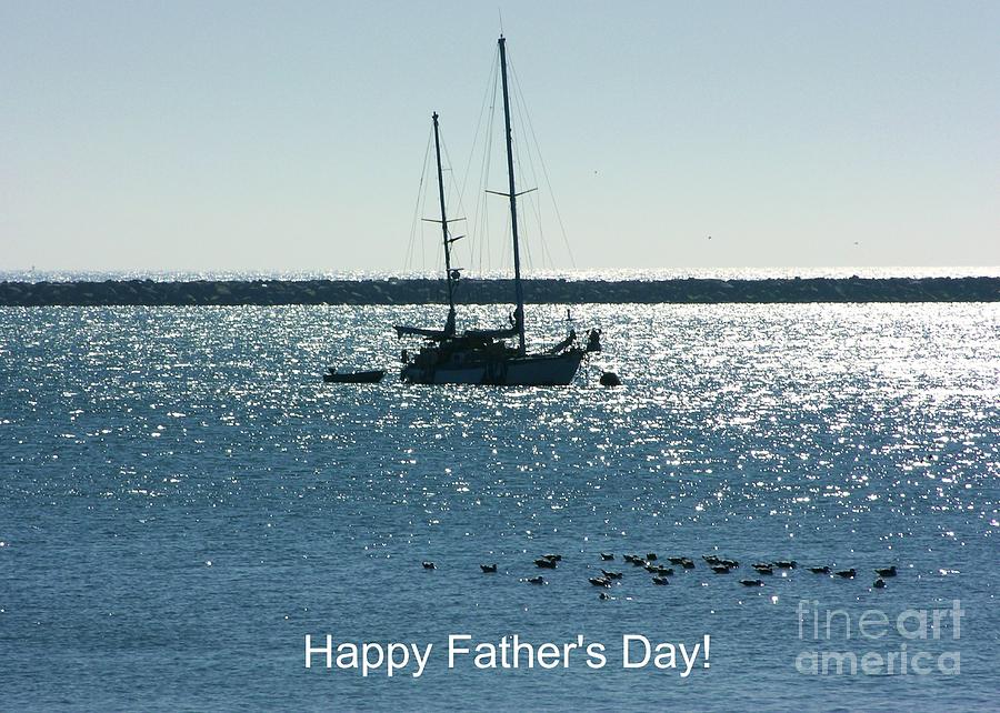 Father Photograph - Fathers Day Card - Peaceful Bay by Carol Groenen