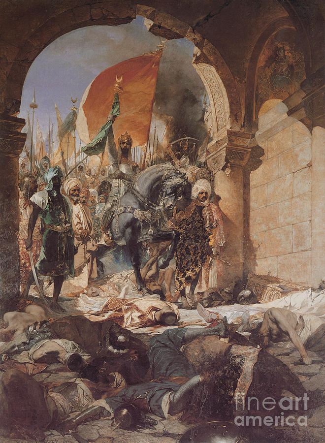 Fatih Sultan Mehmeds Entering to Istanbul Painting by Celestial Images