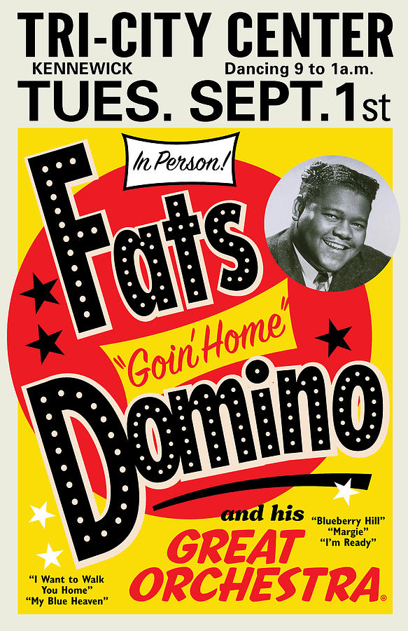 Fats Domino Painting by Gary Grayson