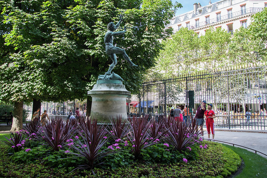 Faune Dansant In Montparnasse Gardens In Paris Digital Art