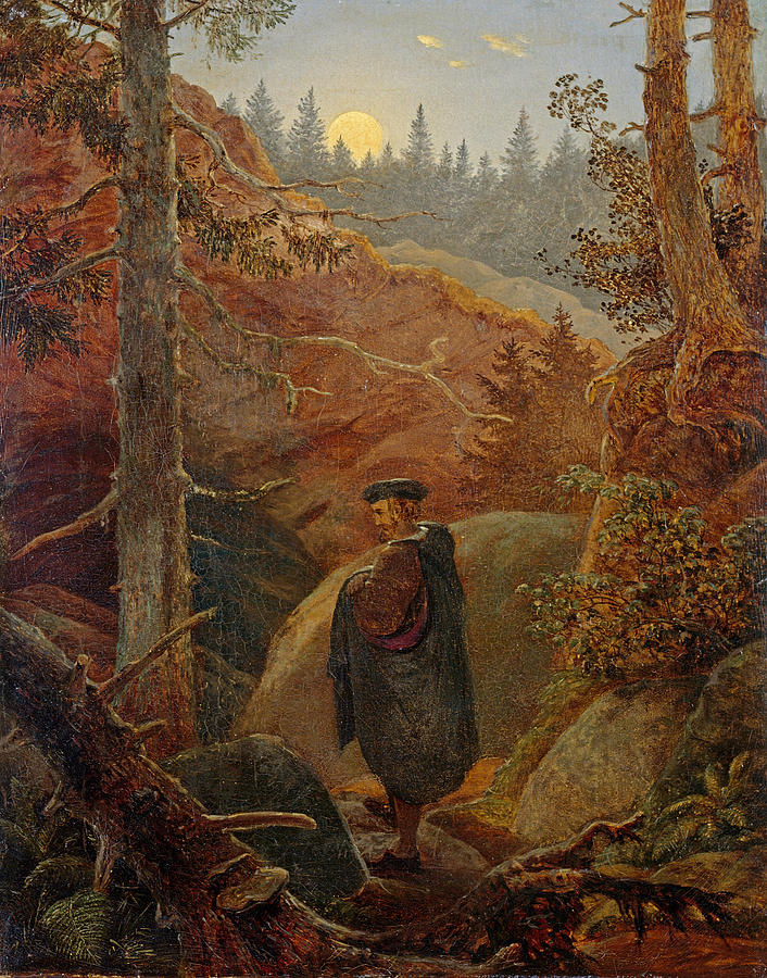 Faust in the Mountains Painting by Carl Gustav Carus