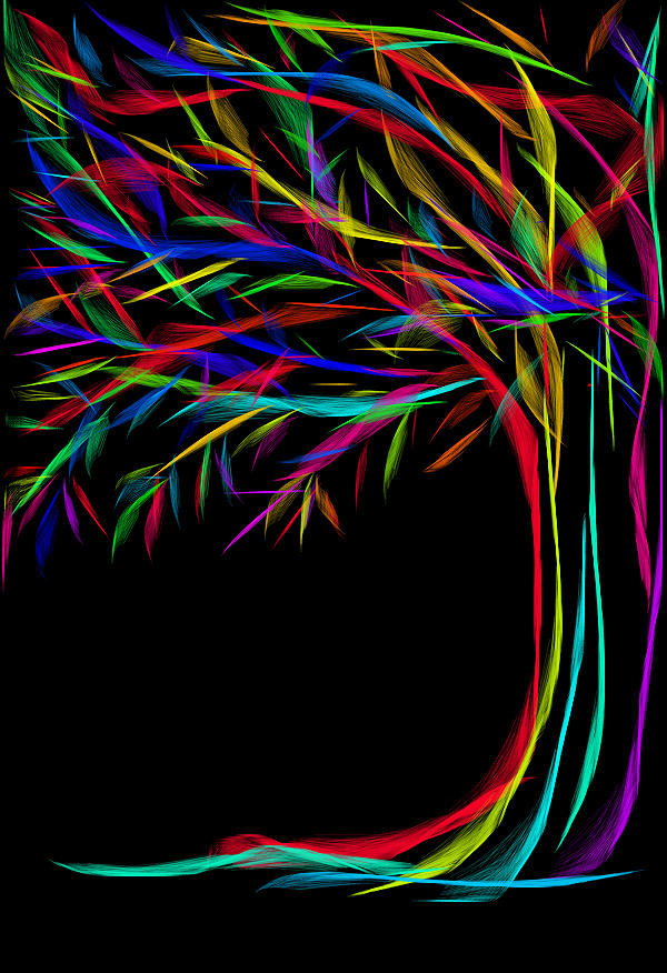 Color Tree Digital Art by Artsy Gypsy