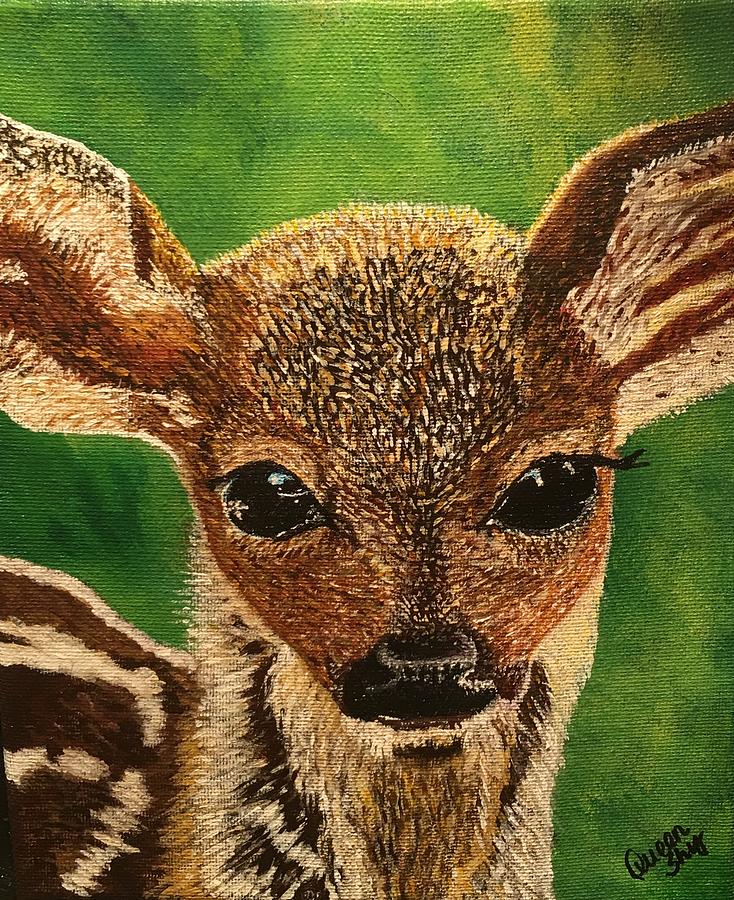 Fawn Painting by Queen Gardner