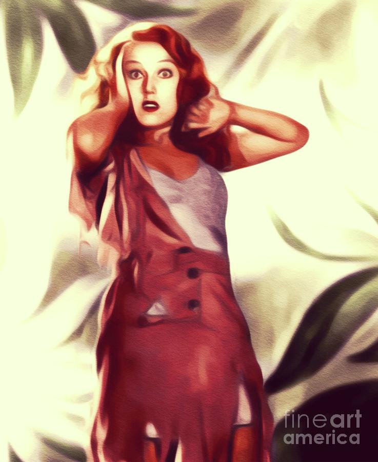 Queen Painting - Fay Wray in King Kong by Esoterica Art Agency
