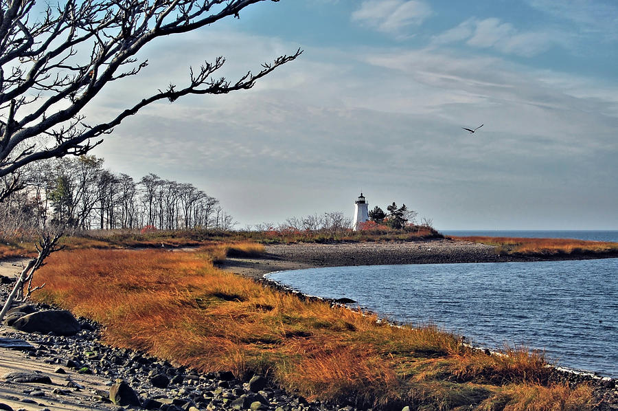 Fayerweather Island Lighthouse Photograph by Ben Prepelka