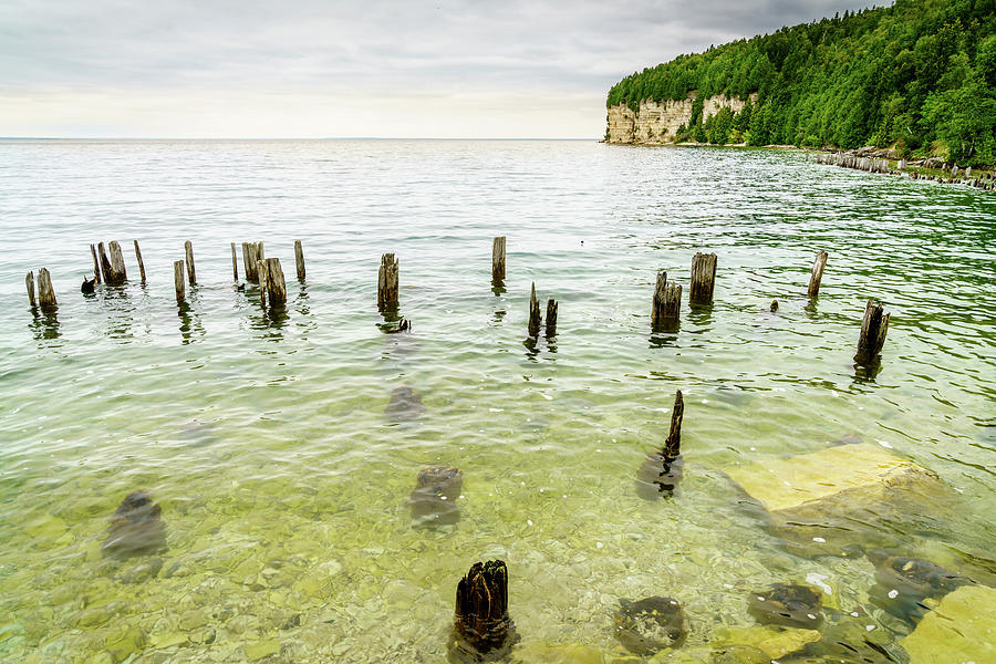 Fayette State Park shoreline Photograph by Alexey Stiop