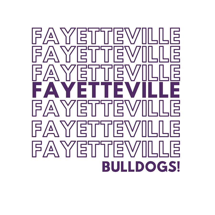 Bulldogs Digital Art - Fayetteville Bulldogs by Cincy Mathis
