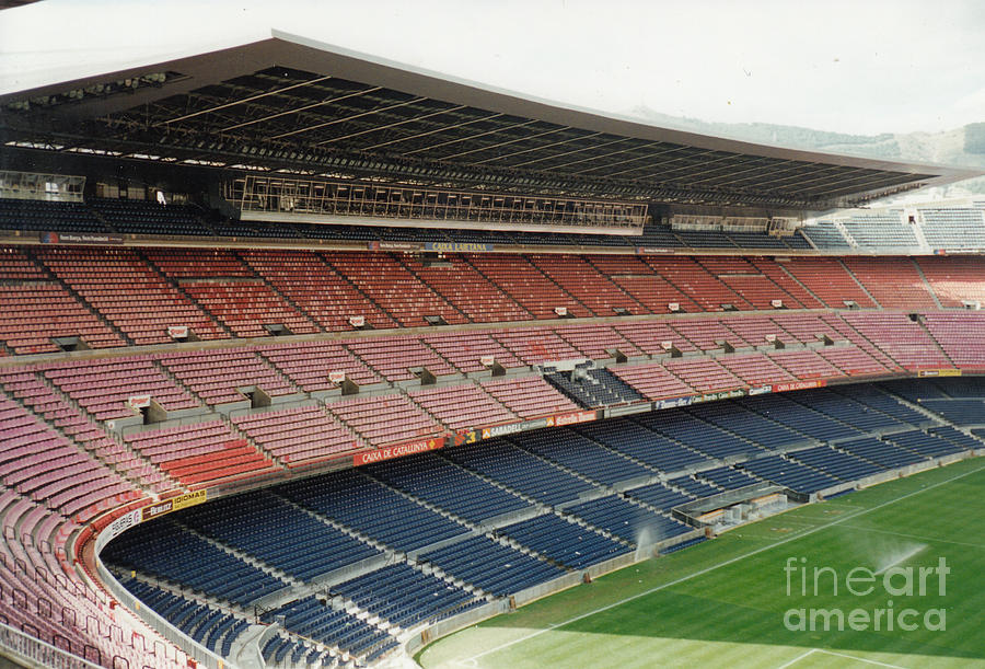 FC Barcelona - Camp Nou - West Side Photograph by Legendary Football Grounds