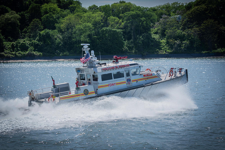 FDNY fire boat Photograph by Kenneth Cole