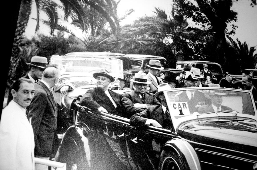Franklin Roosevelt  Arriving Beverly Hills Photograph