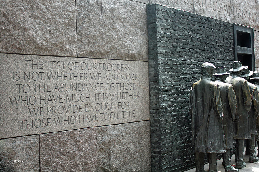 FDR Memorial - Shared Sacrifice Photograph by Ronald Reid