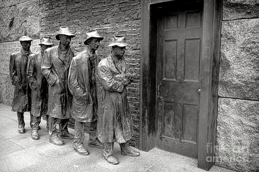 FDR Memorial Breadline Photograph by Olivier Le Queinec