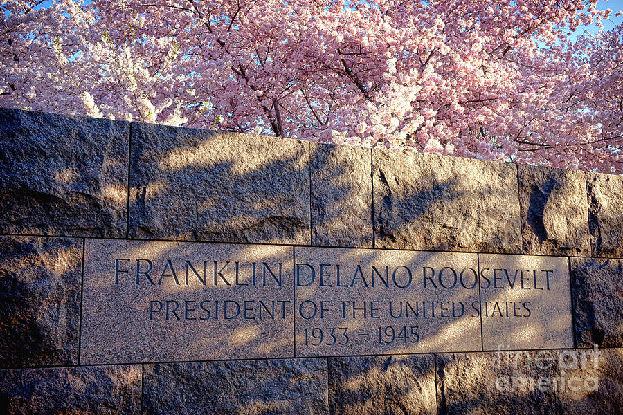 FDR Memorial Marker in Washington D.C. Photograph by Olivier Le Queinec