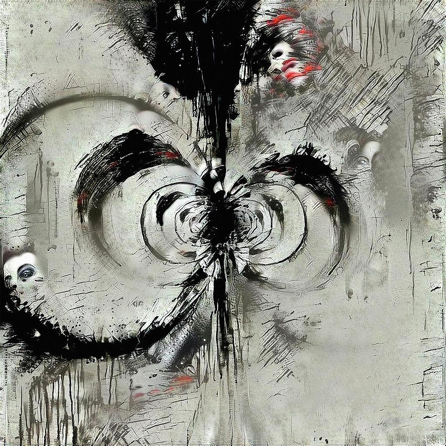 Abstract Digital Art - Fear by Bruce Rolff