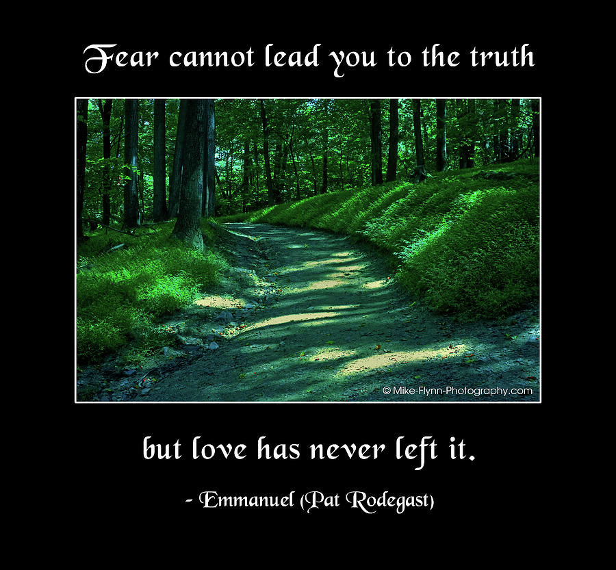 Fear Cannot Lead You to the Truth Photograph by Mike Flynn