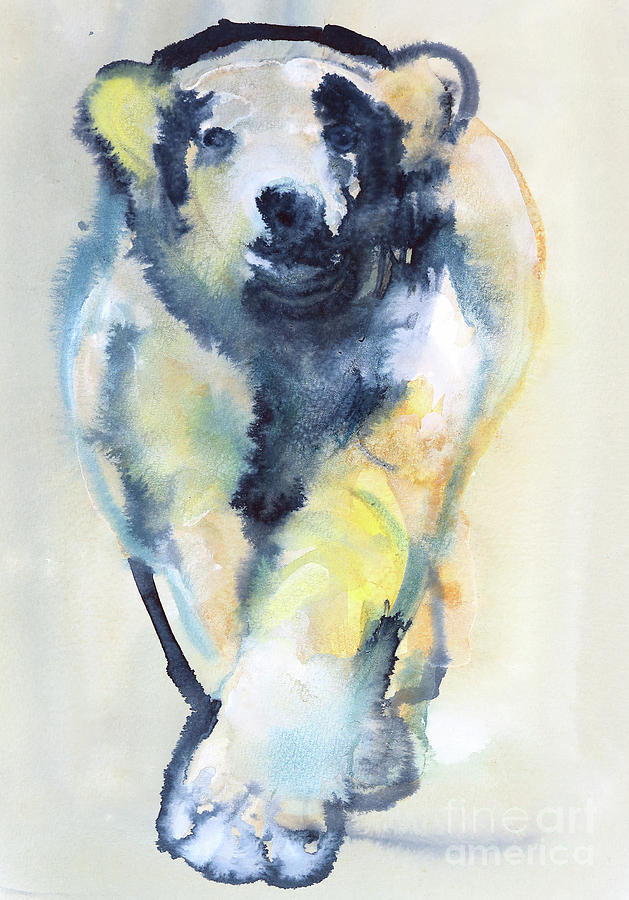 Bear Painting - Fearless by Mark Adlington