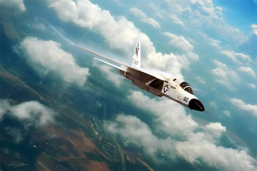 Jet Digital Art - Fearless RA-5C Vigilante by Peter Chilelli