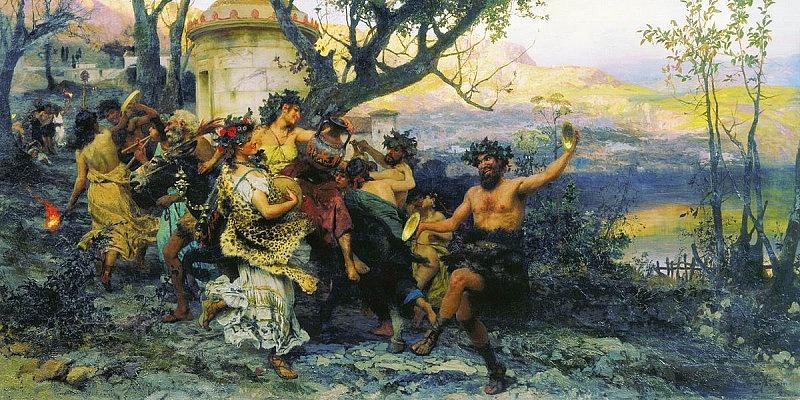 Feast of Bacchus 1890 Henryk Semiradsky Digital Art by Eloisa Mannion ...