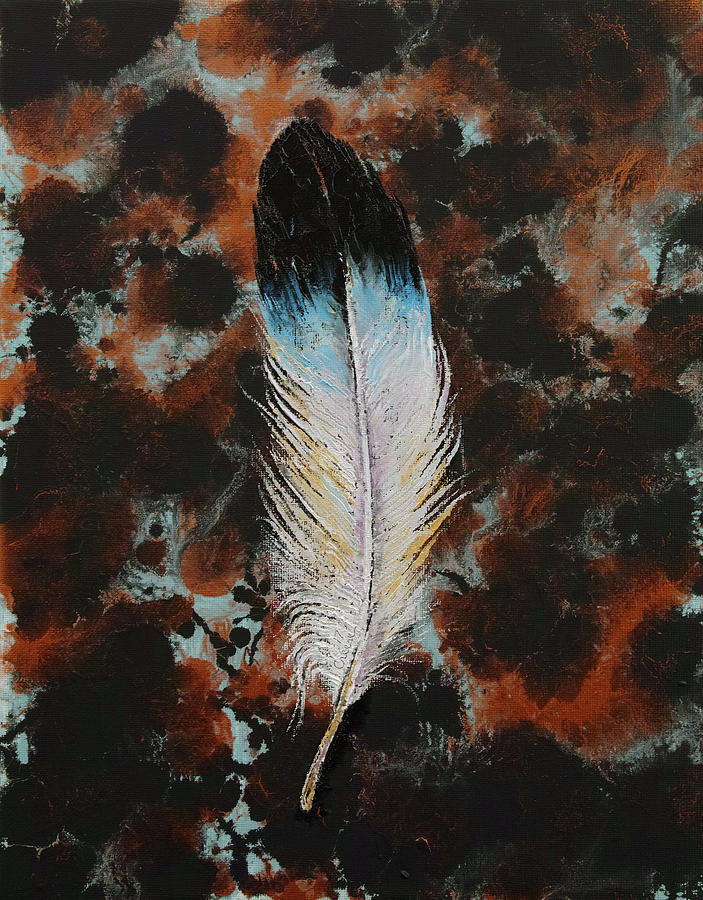 Feather Painting by Michael Creese
