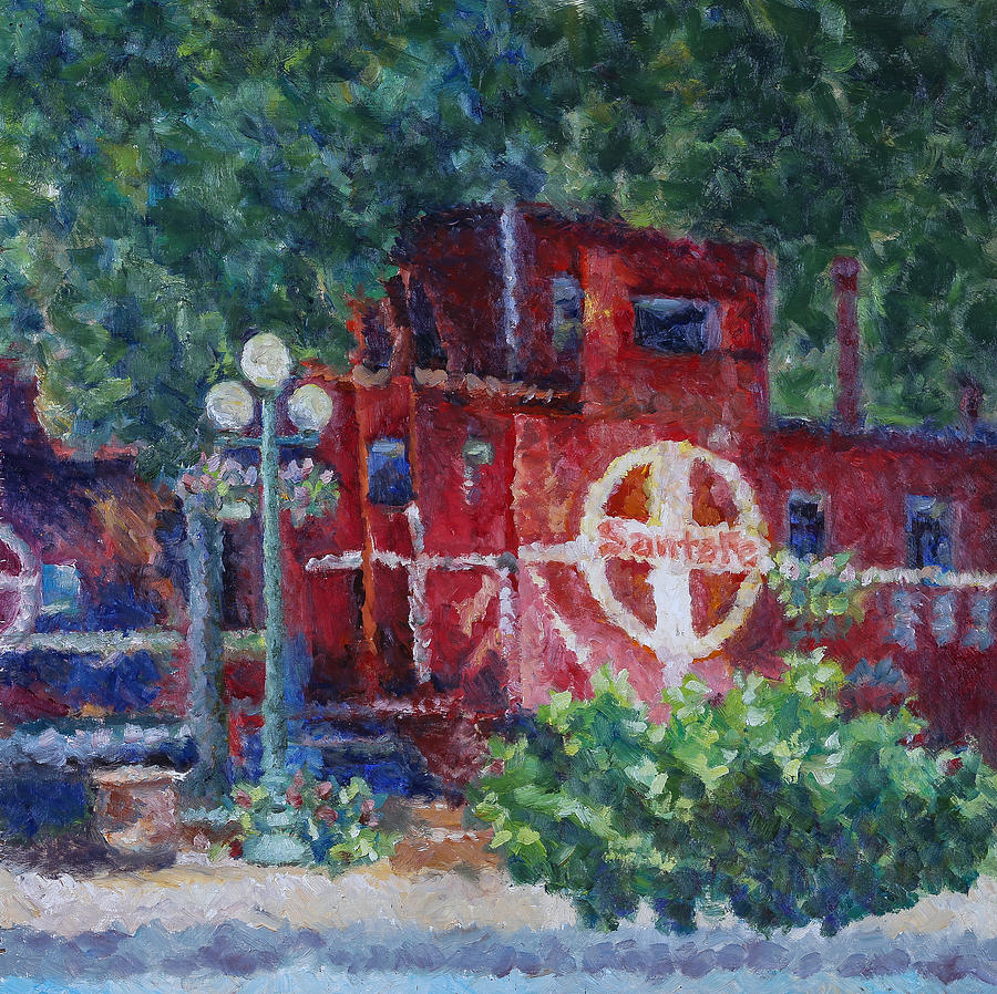 Caboose Painting - Featherbed Railroad Caboose by Joe Geare Caboose Painting - Featherbed Railroad Caboose by Joe Geare