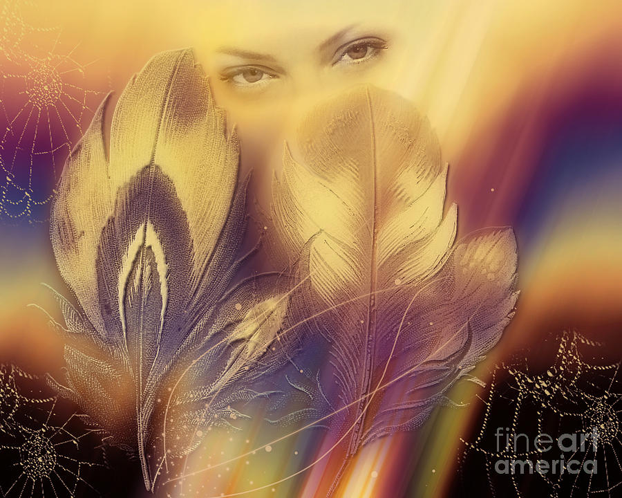 Eyes Digital Art - Feathered Friend by Ruth Kongaika Eyes Digital Art - Feathered Friend by Ruth Kongaika