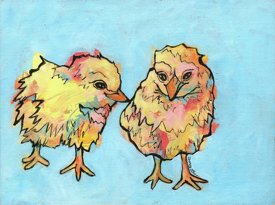 Feathered Friends Painting by Darcy Lee Saxton