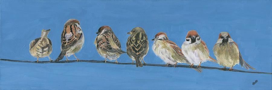 Feathered Friends Painting by Deborah Butts