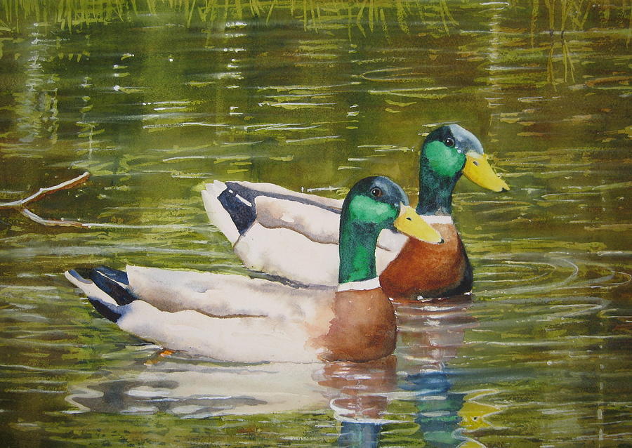 Feathered Friends Painting by Shirley Braithwaite Hunt