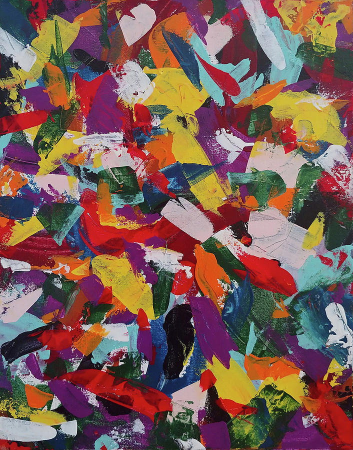 Abstract Painting Painting - Feathers by Trisha Pena Abstract Painting Painting - Feathers by Trisha Pena