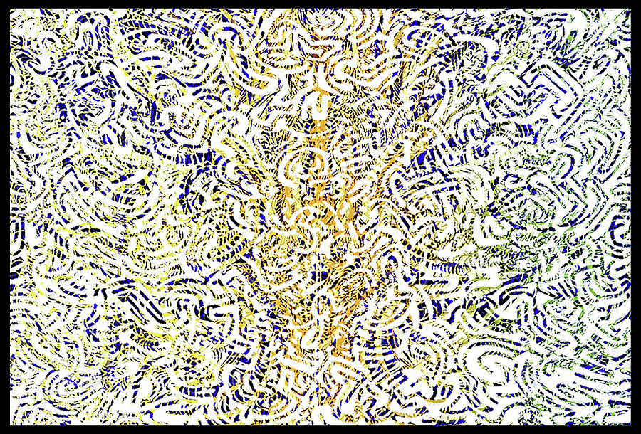 Maze Digital Art - Feathery Maze by Poster Book Maze Digital Art - Feathery Maze by Poster Book