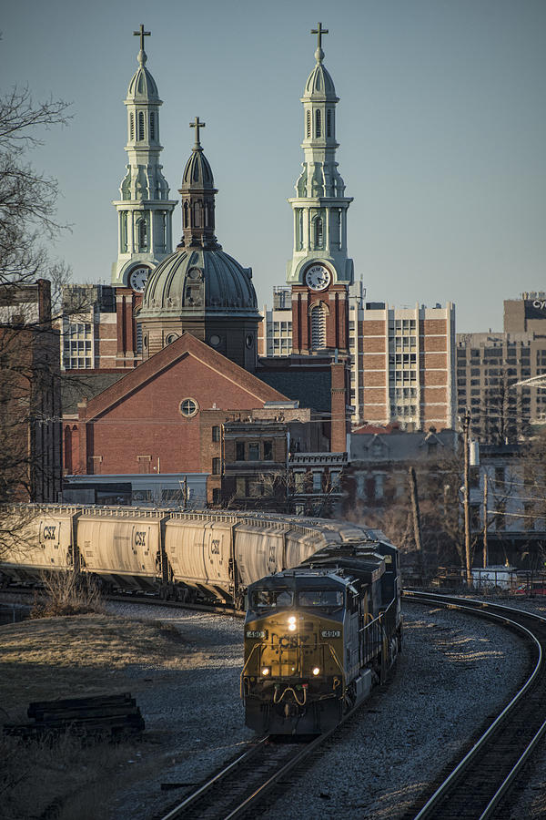 February 6 2016 - A CSX grain train Photograph by Jim Pearson