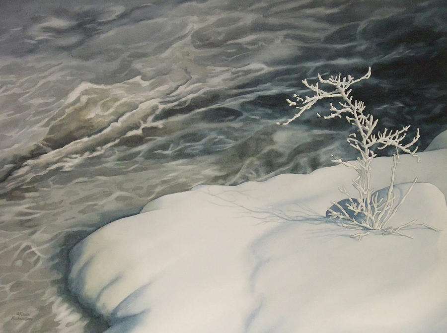 February Flow Painting by Karen Richardson
