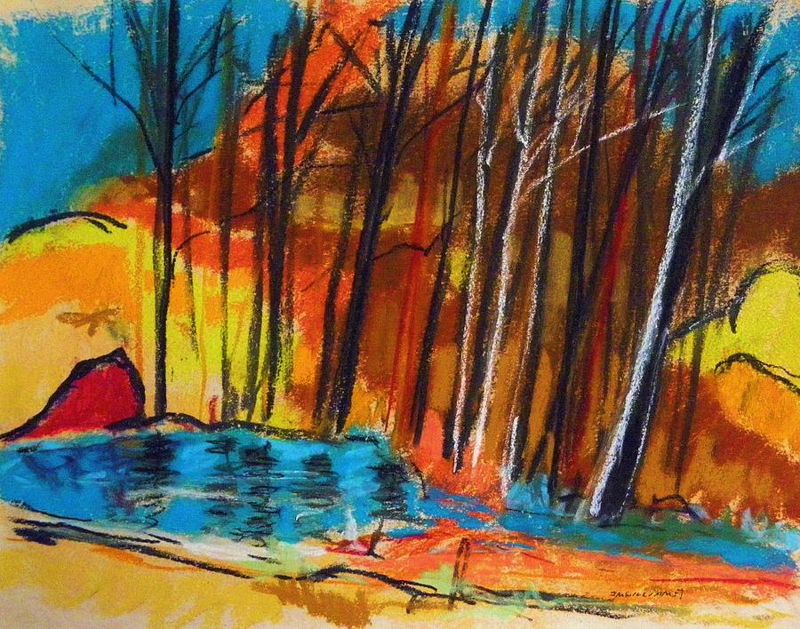 February Pond Painting by John Williams