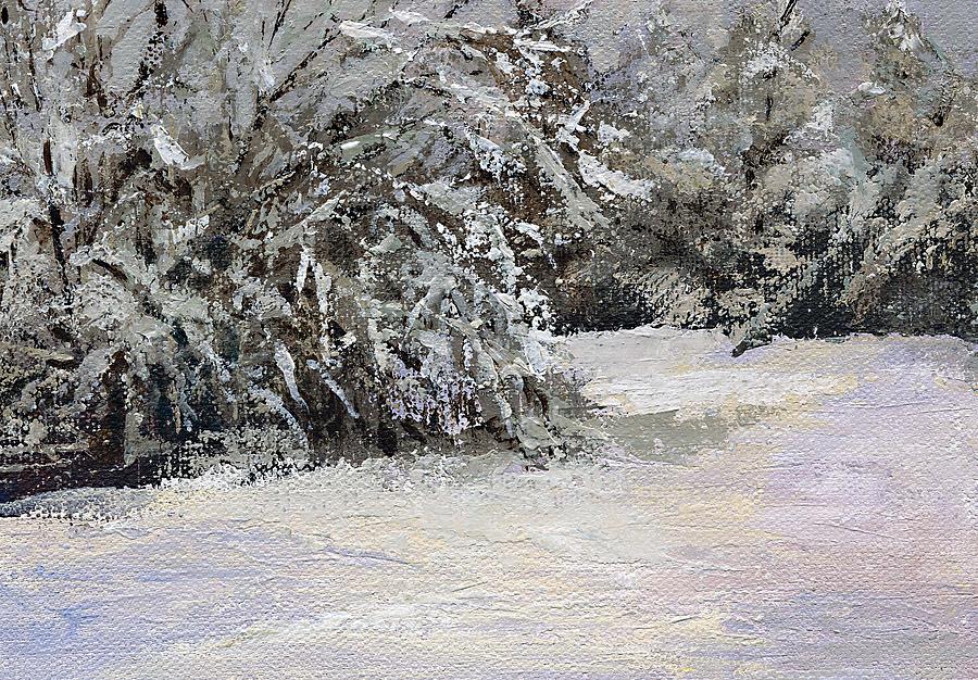 Tree Painting - February Snow by Jimmie Trotter