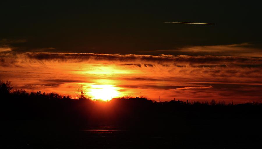 February Sunset Two Photograph by Lyle Crump