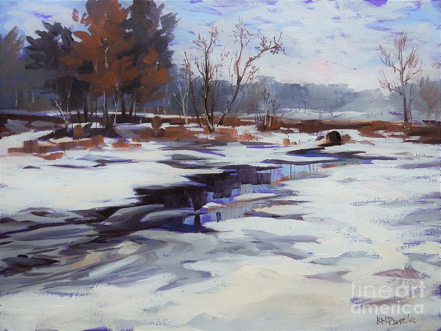 February Thaw Painting by K M Pawelec