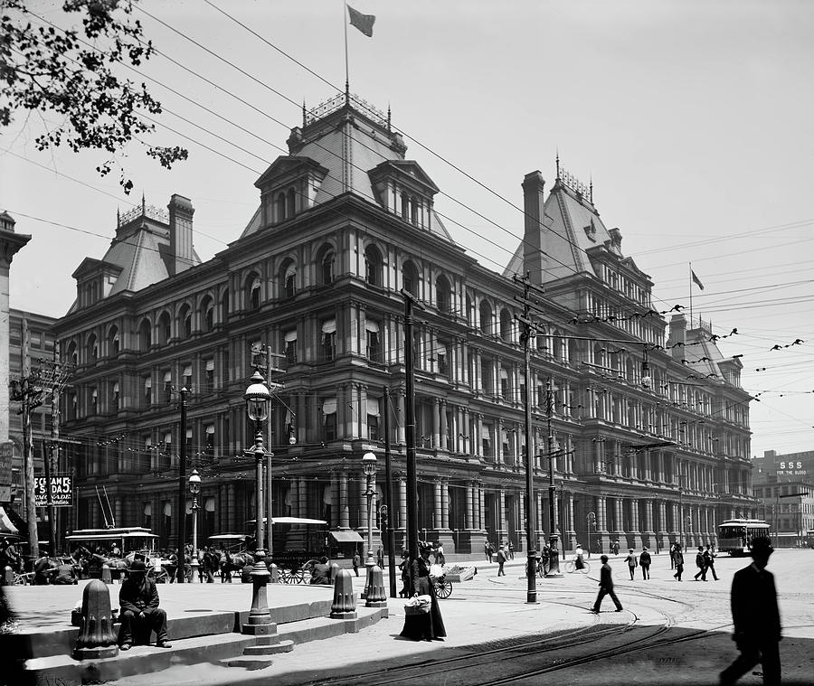 Federal Building - Cincinnati 1901 Photograph by Mountain Dreams