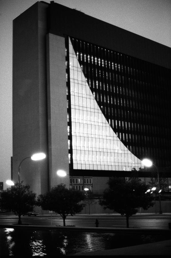 Federal Reserve building at twilight Photograph by Mike Evangelist