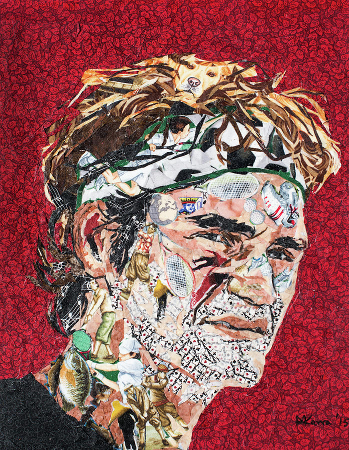 Federer, the complete sportsman Painting by Mihira Karra