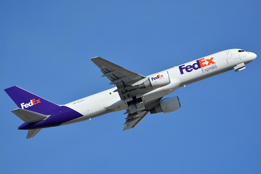 Fedex Express Boeing 757-230 N998FD Phoenix Sky Harbor January 19 2016  Photograph by Brian Lockett