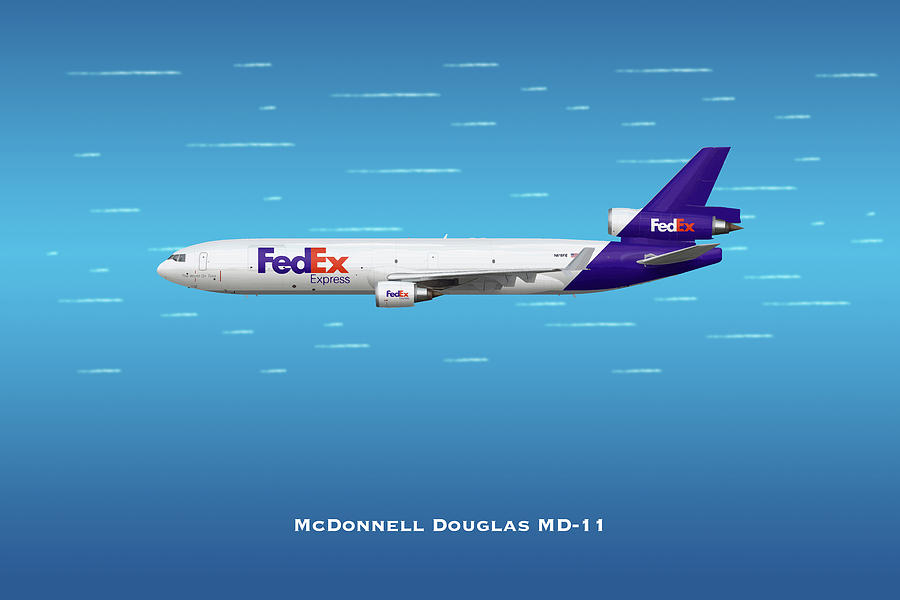 FedEx McDonnell Douglas MD-11 Digital Art by Airpower Art