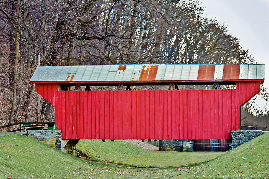 Feedwire Road Covered Bridge Photograph by Jack R Perry