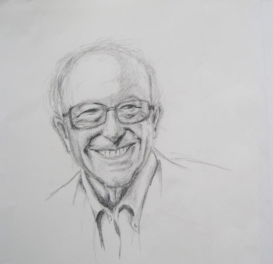 Feel The Bern Drawing by Patricia Kanzler