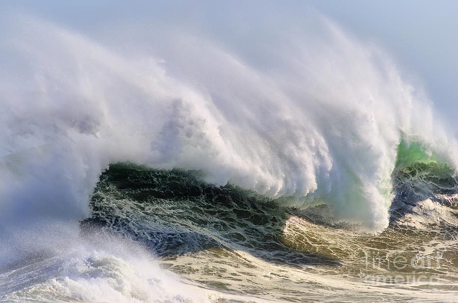 Wave Against The Wind Photograph by Eddie Yerkish