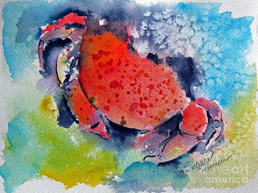 Feeling A Little Crabby Painting by Barbara Petersen