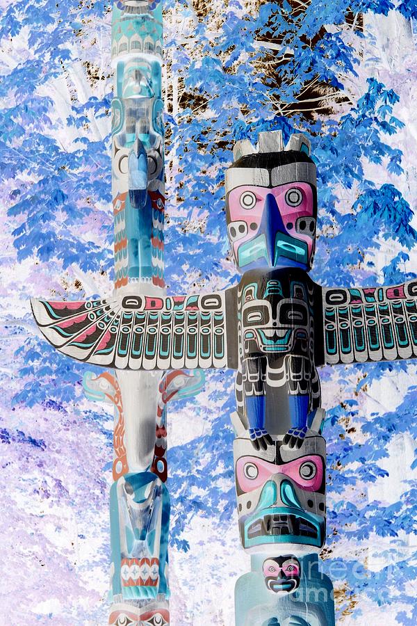 Totem Photograph - Feeling blue by Frank Townsley