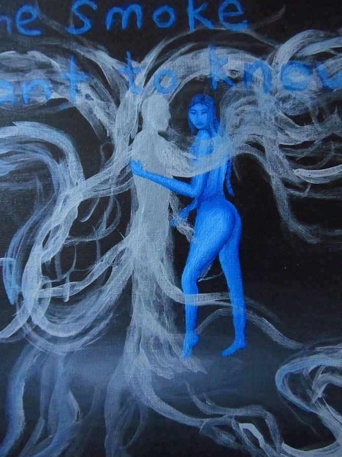 Tool Painting - Feeling Blue by Giselle Freude