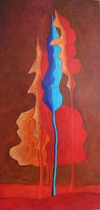 Blue Painting - Feeling Blue I by Lili Vanderlaan Blue Painting - Feeling Blue I by Lili Vanderlaan