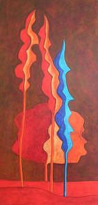 Blue Painting - Feeling Blue II by Lili Vanderlaan Blue Painting - Feeling Blue II by Lili Vanderlaan